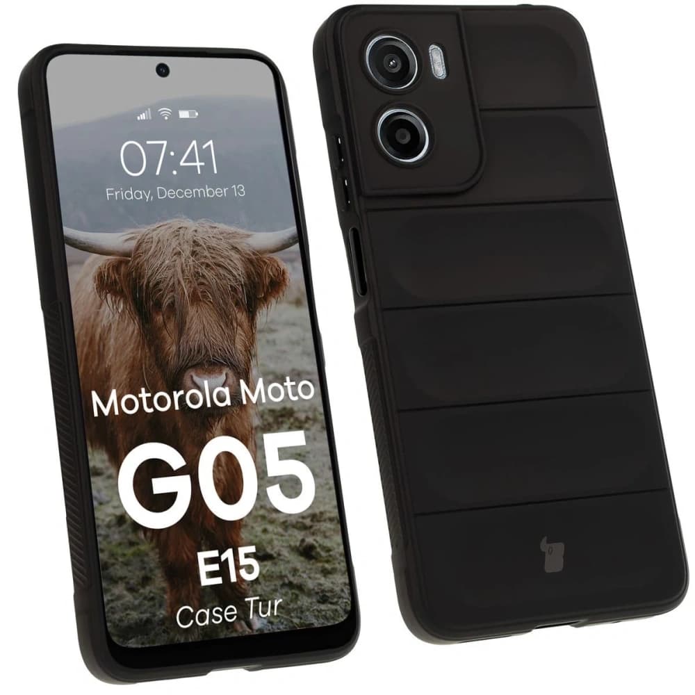 Husă Bizon Tur Motorola Moto G05 / E15 neagră