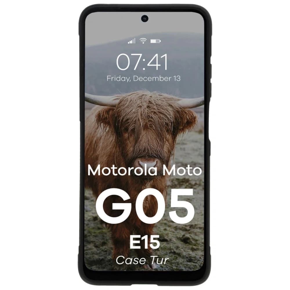 Husă Bizon Tur Motorola Moto G05 / E15 neagră - 5