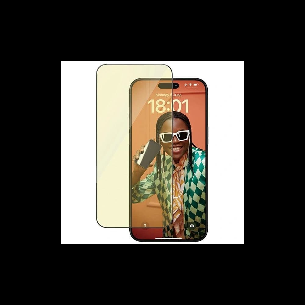 PanzerGlass Ultra-Wide Fit Apple iPhone 15 Pro Max 2in1 Screen Protection Anti-reflective+Anti-Blue Easy Aligner - 1