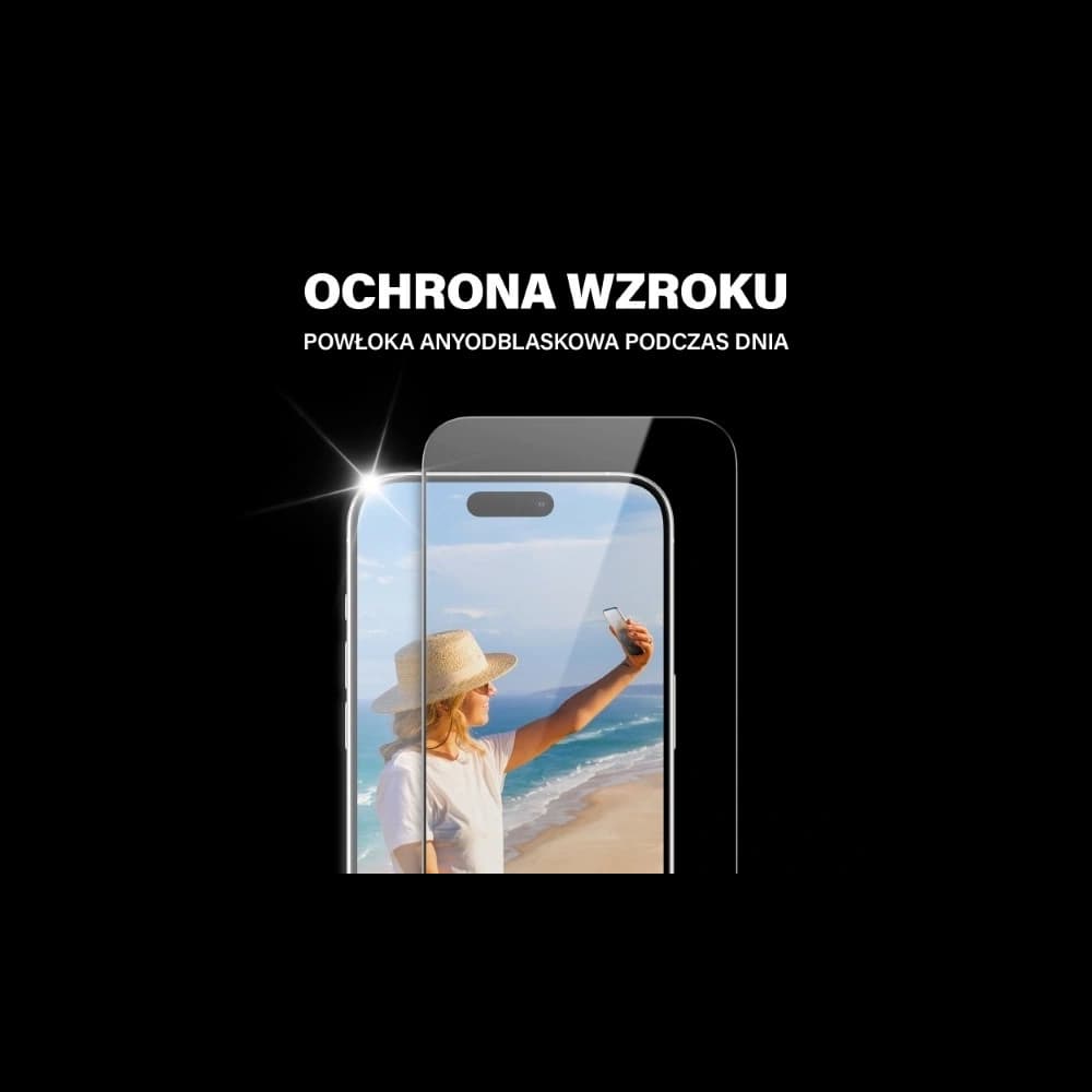 PanzerGlass Ultra-Wide Fit Apple iPhone 15 Pro Max 2in1 Screen Protection Anti-reflective+Anti-Blue Easy Aligner - 4