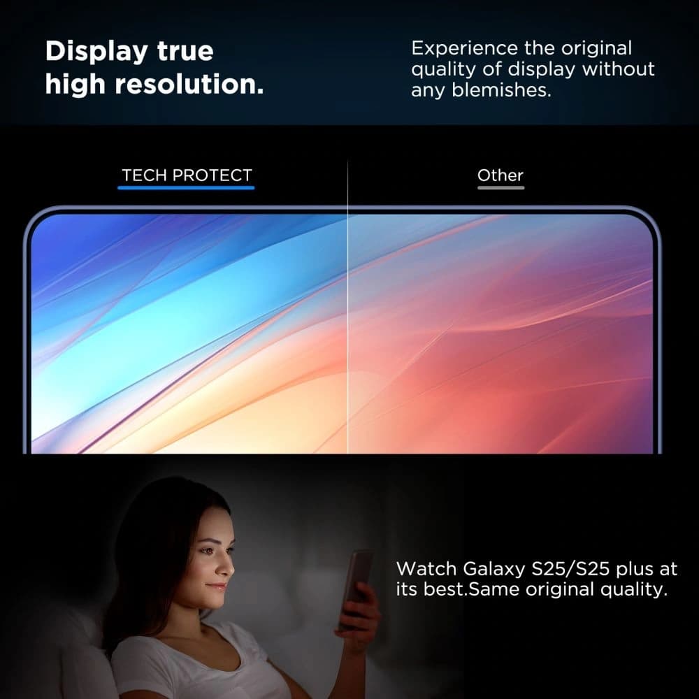 Tech-Protect Quick Set+ Samsung Galaxy S25 Čirý [2 BALENÍ] - 4