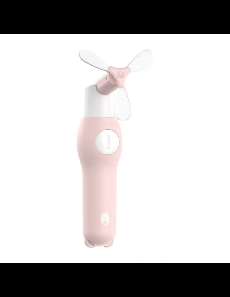 Baseus Tricolor Bear Folding Fan Pink