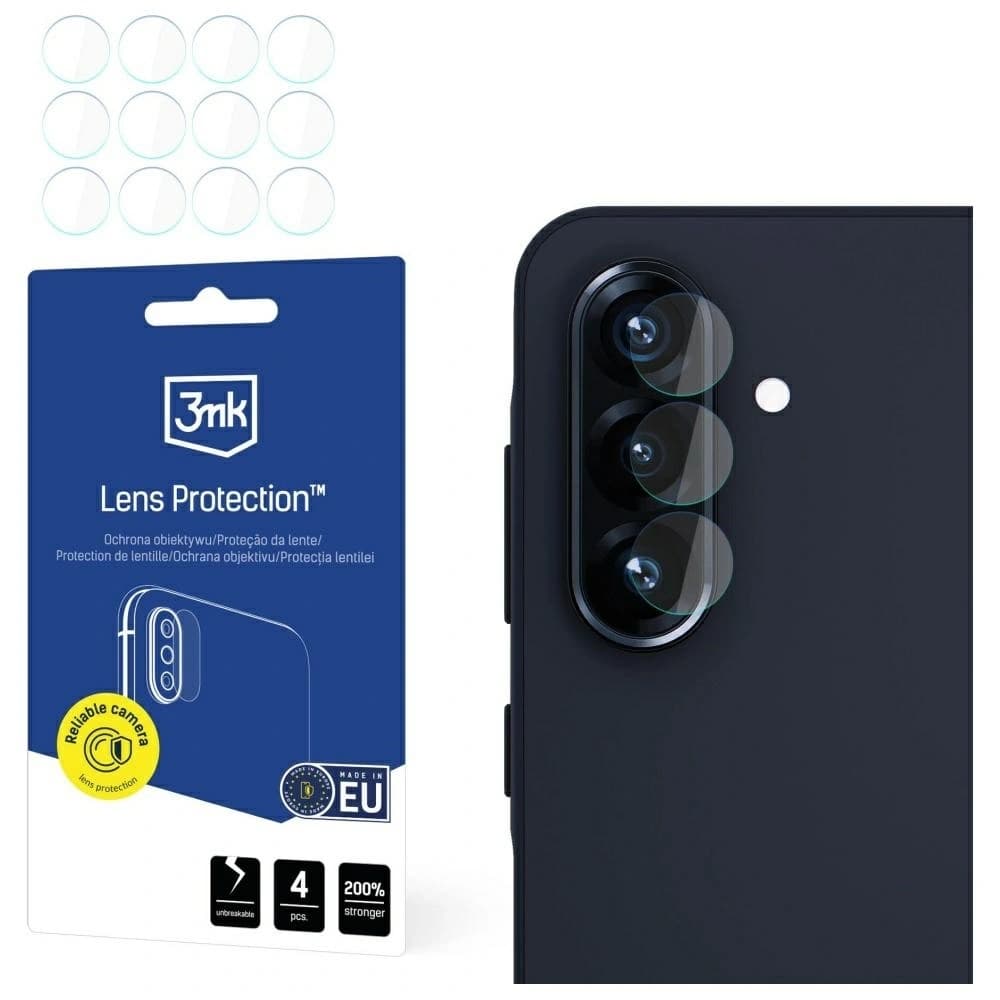 Ochrona na obiektyw aparatu 3MK Lens Protection do Samsung Galaxy A56 5G [4 PACK] - 1