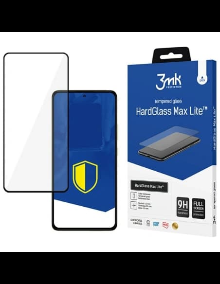 Tempered glass 3MK HardGlass Max Lite für Redmi Note 14 Pro / 14 Pro+ Plus 5G