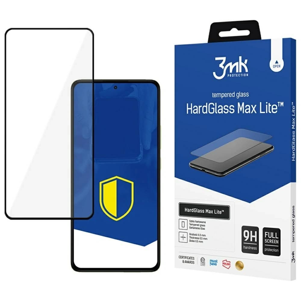 Tempered glass 3MK HardGlass Max Lite für Redmi Note 14 Pro / 14 Pro+ Plus 5G
