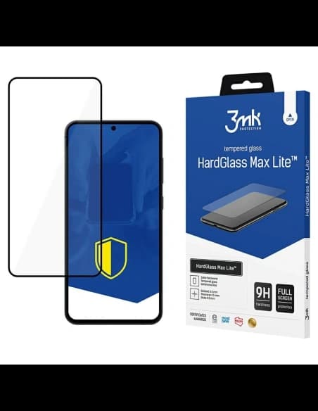 Sticlă securizată 3MK HardGlass Max Lite pentru Samsung Galaxy S25+ Plus negru