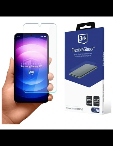 Sticlă hibridă 3MK FlexibleGlass pentru Samsung Galaxy S25