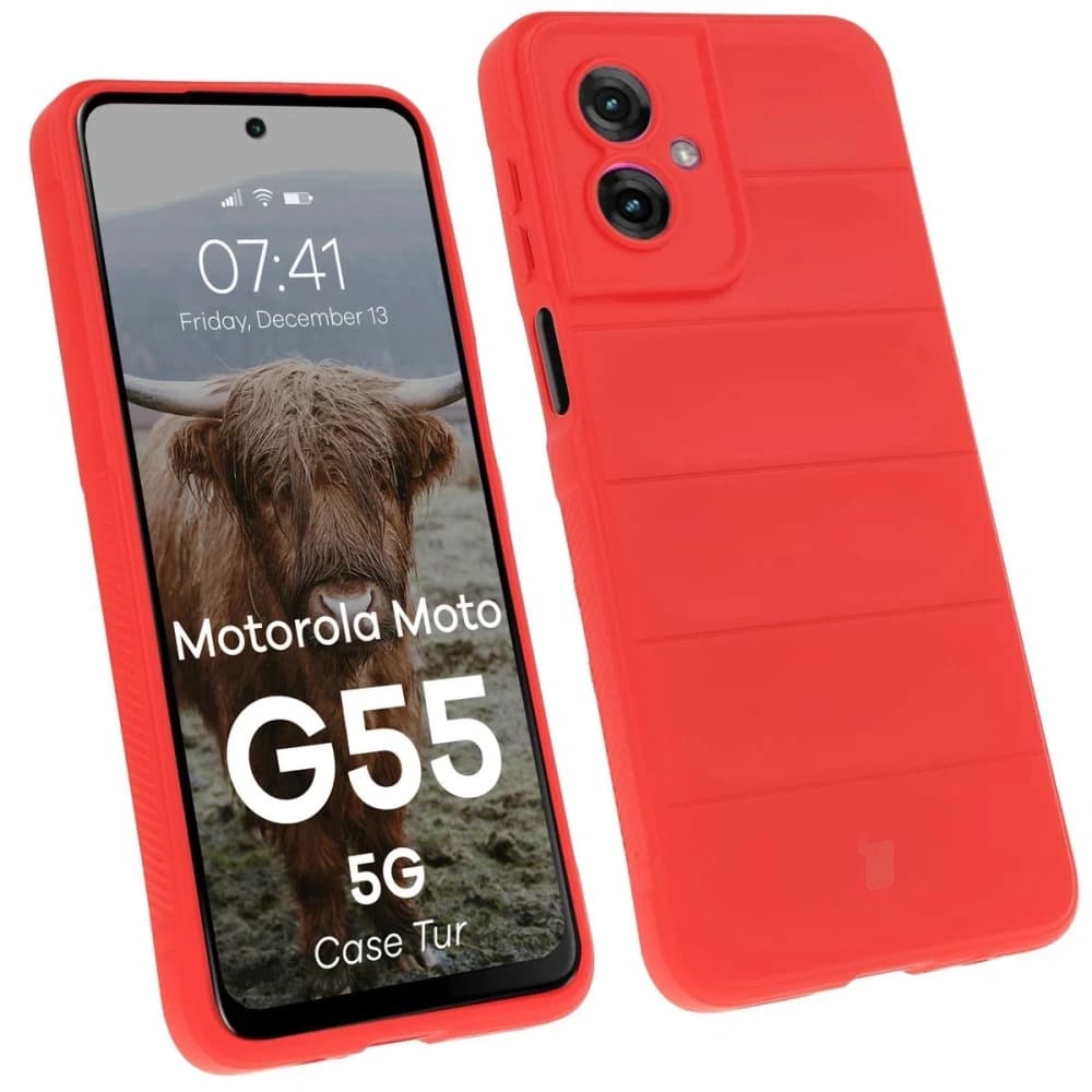 Bizon Case Tur Motorola Moto G55 5G rot