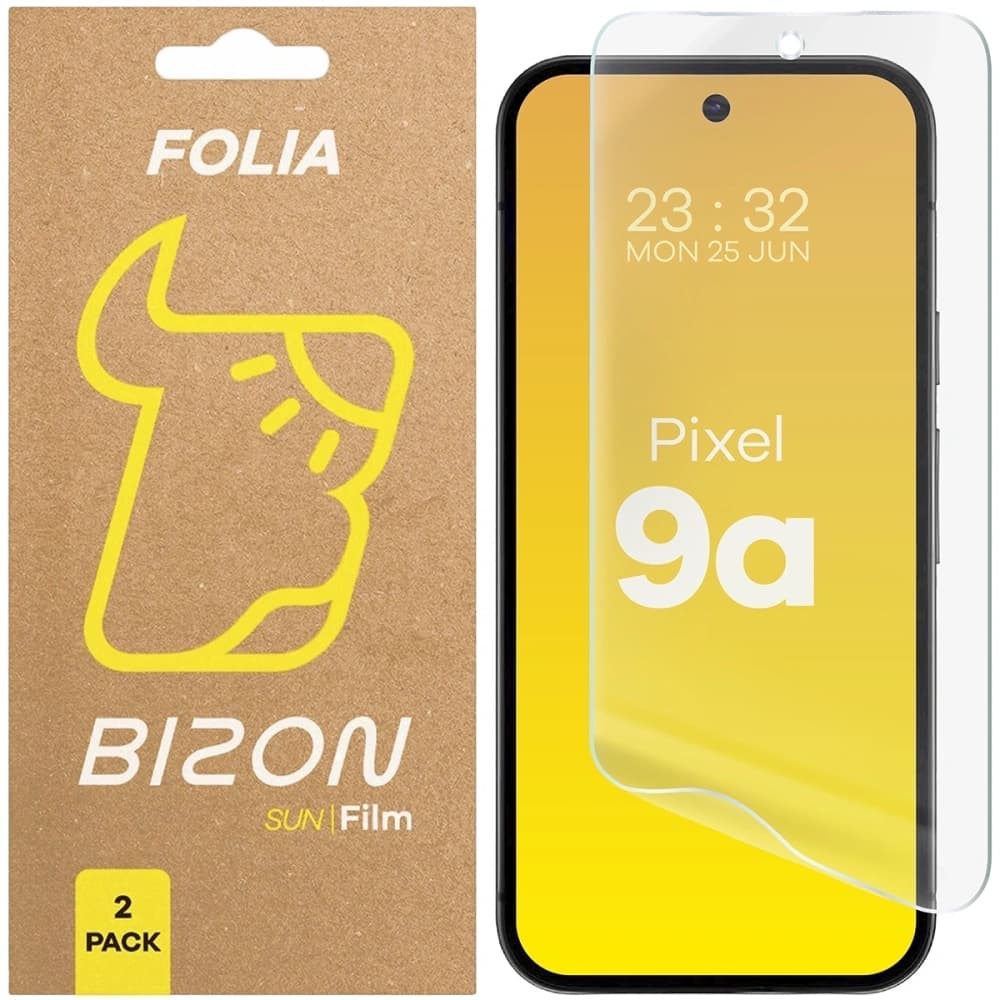 Bizon Glass Film Sun Google Pixel 9a [2 PACK] - 1