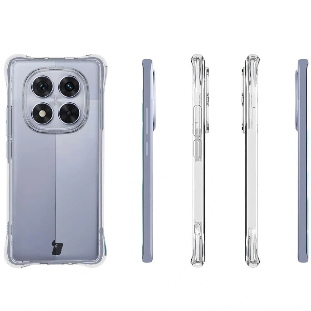 Husa flexibilă Bizon Case Clear Pack + 2x folie de protecție pentru ecran Xiaomi Redmi Note 14 Pro 5G - 4