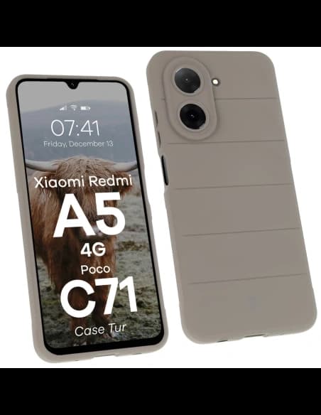 Bizon Case Tur Xiaomi Redmi A5 4G / POCO C71 4G hellgrau