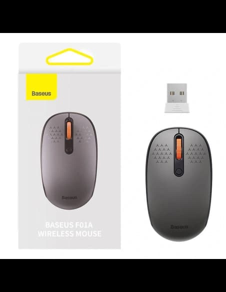 Bezprzewodowa myszka Baseus F01A 2.4G 1600DPI (szara)