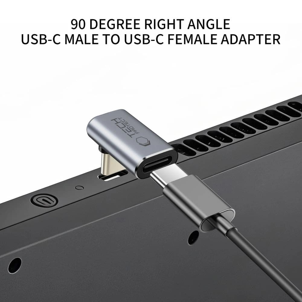 Adaptor unghiular USB-C Tech-Protect Ultraboost AA02 Gri - 3