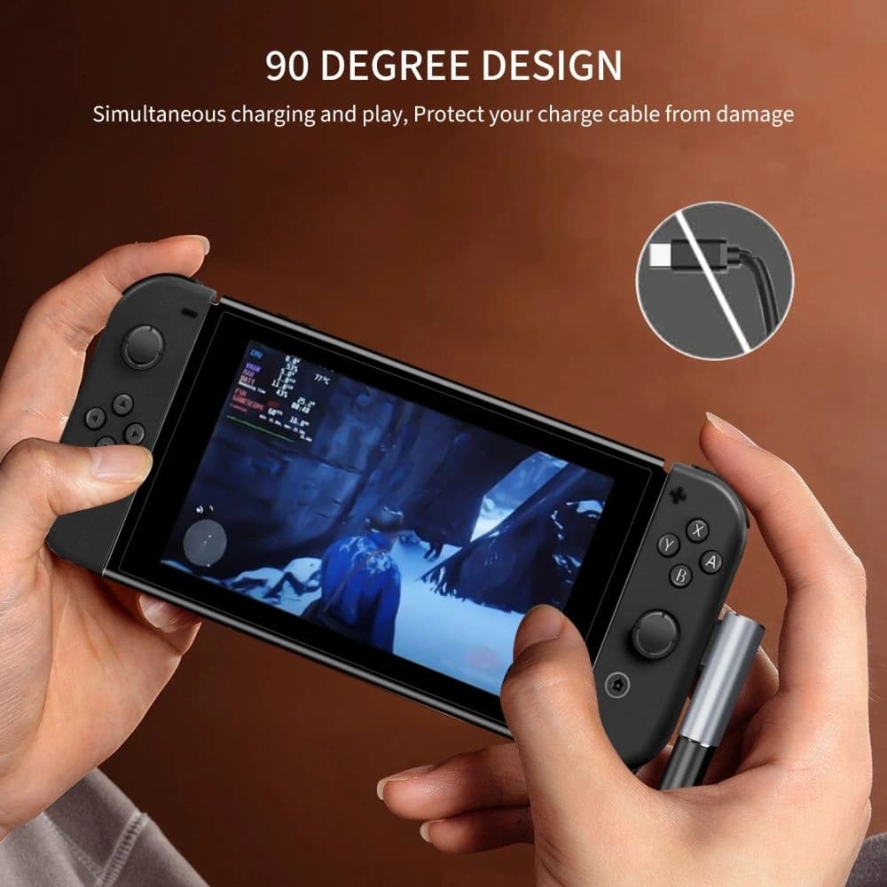 Adapter unghi Tech-Protect Ultraboost AA03 USB-C Gri - 4