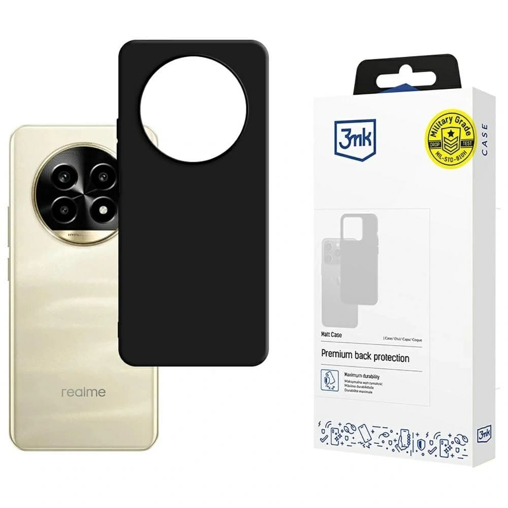 3MK Matt Case Realme 13 Pro+ Plus 5G / Realme 13 Pro 5G schwarz