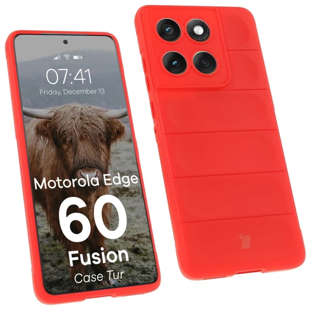BIZON Case Tur Motorola Edge 60 / 60 Fusion red