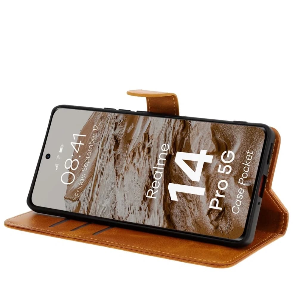 BIZON tok Realme 14 Pro 5G barna - 5