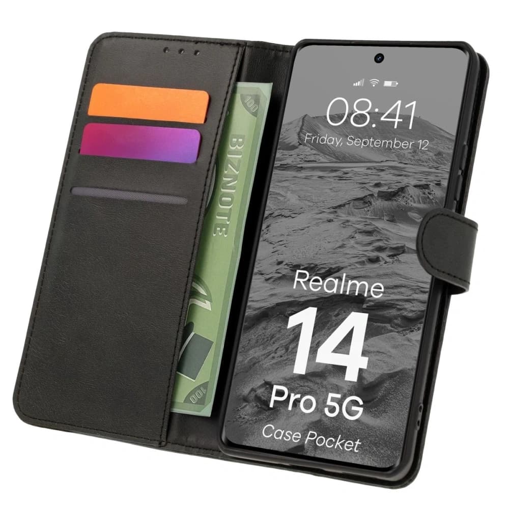 BIZON Pouzdro Pocket Realme 14 Pro 5G černé - 1
