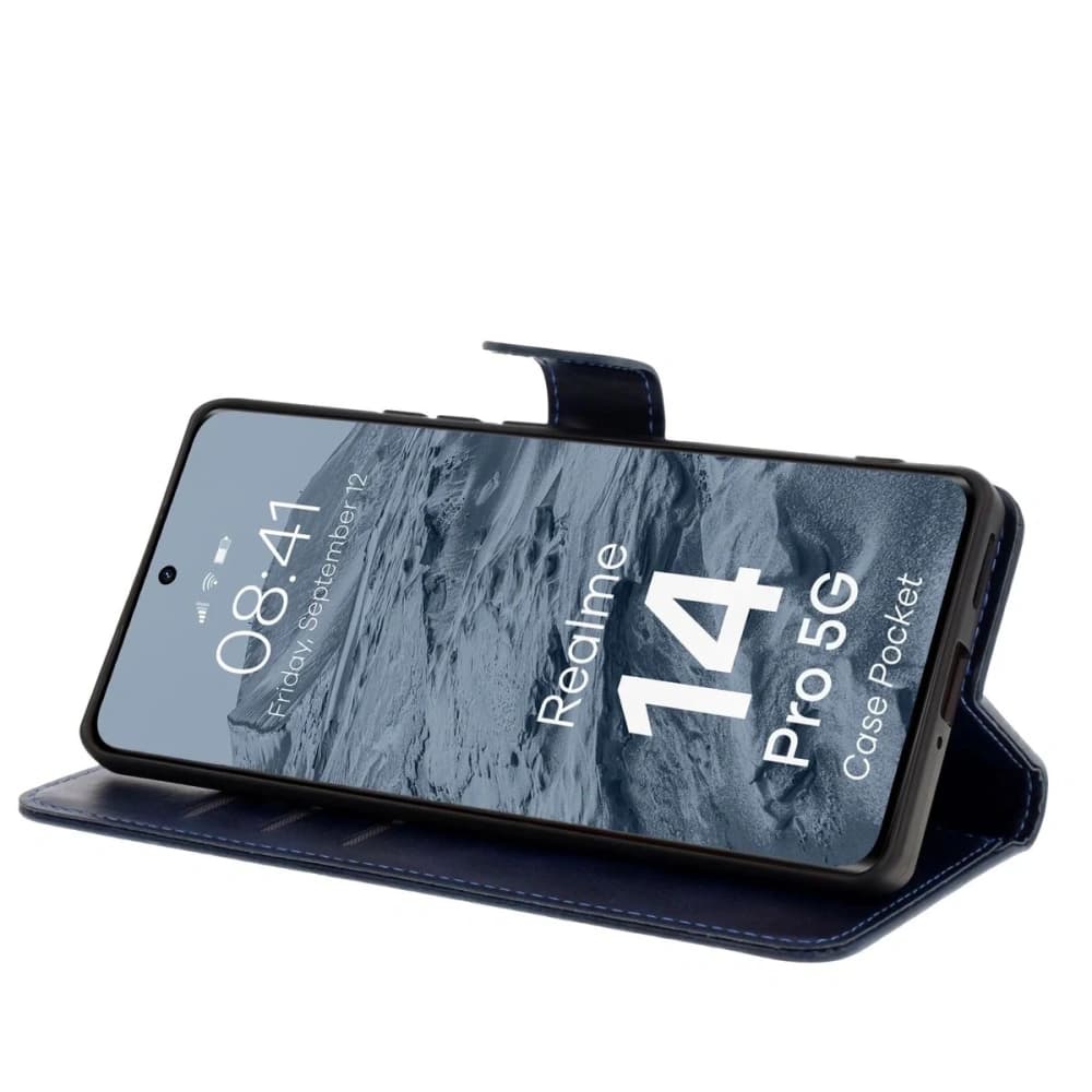 Husa BIZON pentru Realme 14 Pro 5G, albastru marin - 5