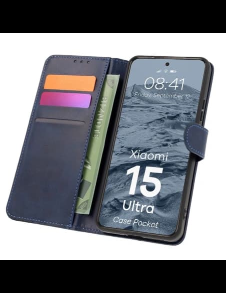 BIZON Case Pocket Xiaomi 15 Ultra navy blue