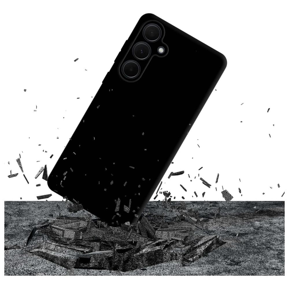 Husa din silicon 3MK pentru Samsung Galaxy A35 5G neagră - 3