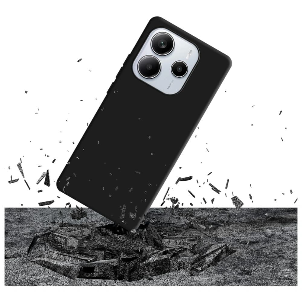 3MK silikonový kryt Xiaomi Redmi Note 14 5G černý - 3