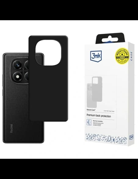 Husa din silicon 3MK pentru Xiaomi Redmi Note 14 Pro 5G neagră