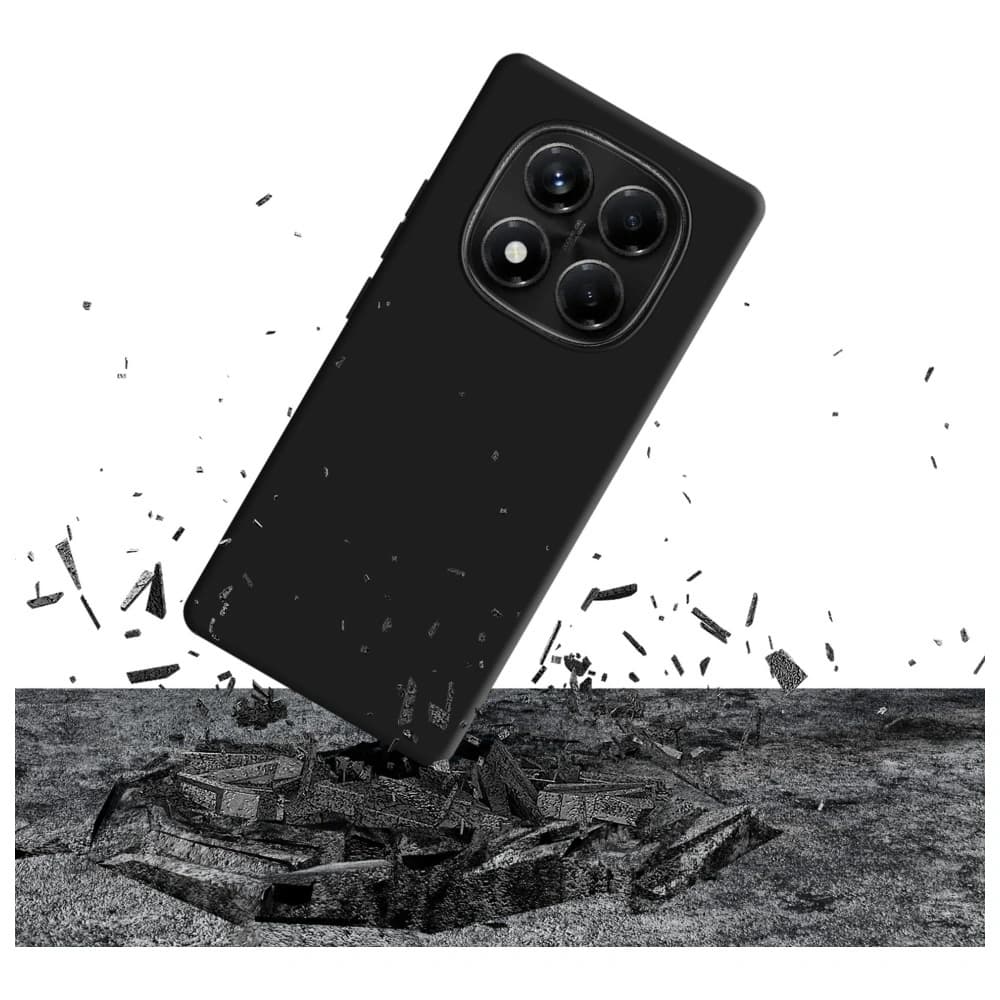 Husa din silicon 3MK pentru Xiaomi Redmi Note 14 Pro 5G neagră - 3