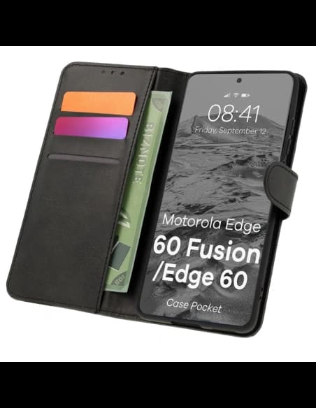 Bizon Case Pocket Motorola Edge 60 / 60 Fusion black