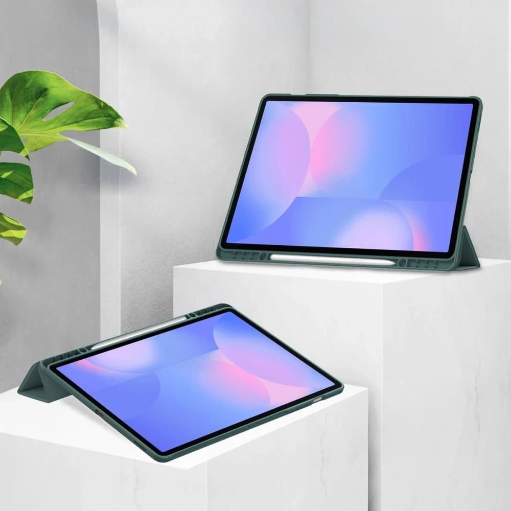 Bizon Case Tab Klar Matt Samsung Galaxy Tab S10 FE+ Plus dunkelgrün - 2