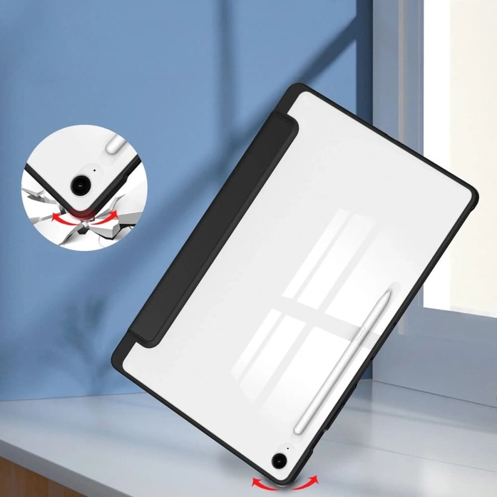 Bizon Case Tab Klar Matt Samsung Galaxy Tab S10 FE+ Plus schwarz - 6