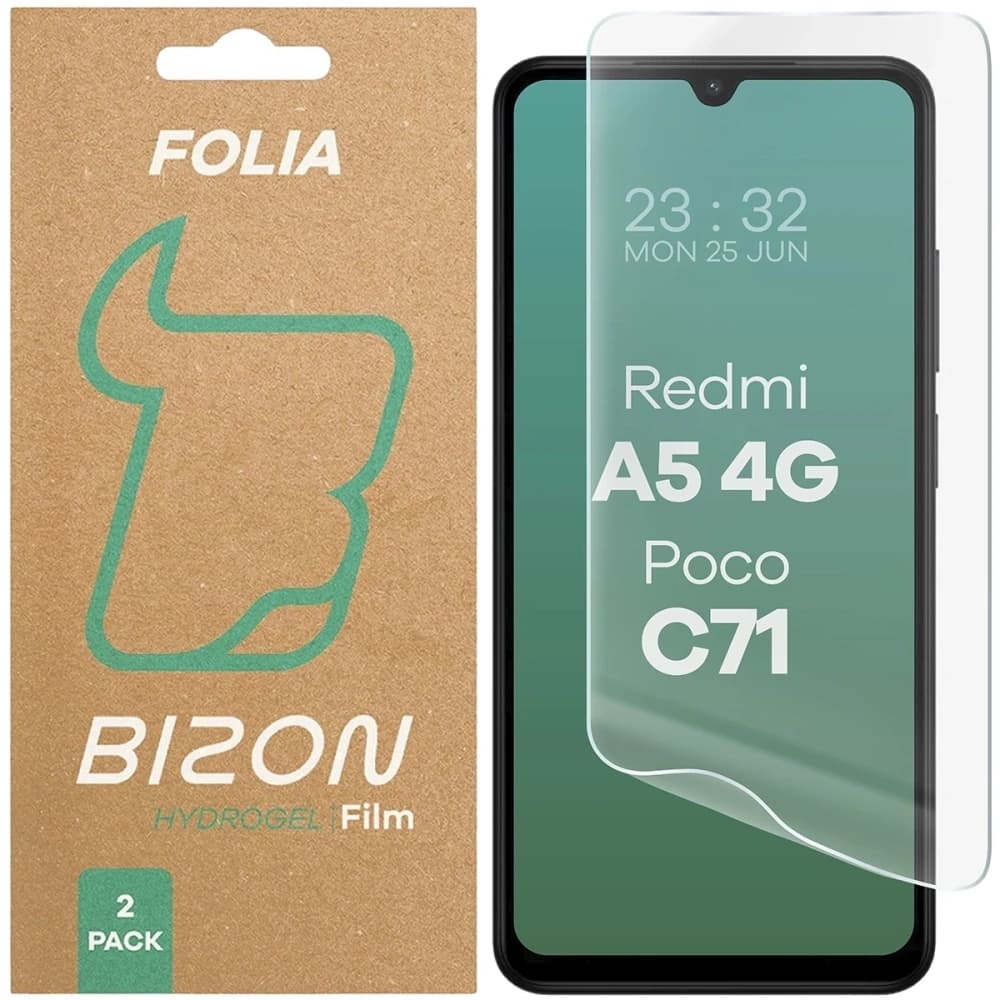 Bizon Glass Hydrogel Elülső Xiaomi Redmi A5 4G / POCO C71 4G [2 CSOMAG] - 1