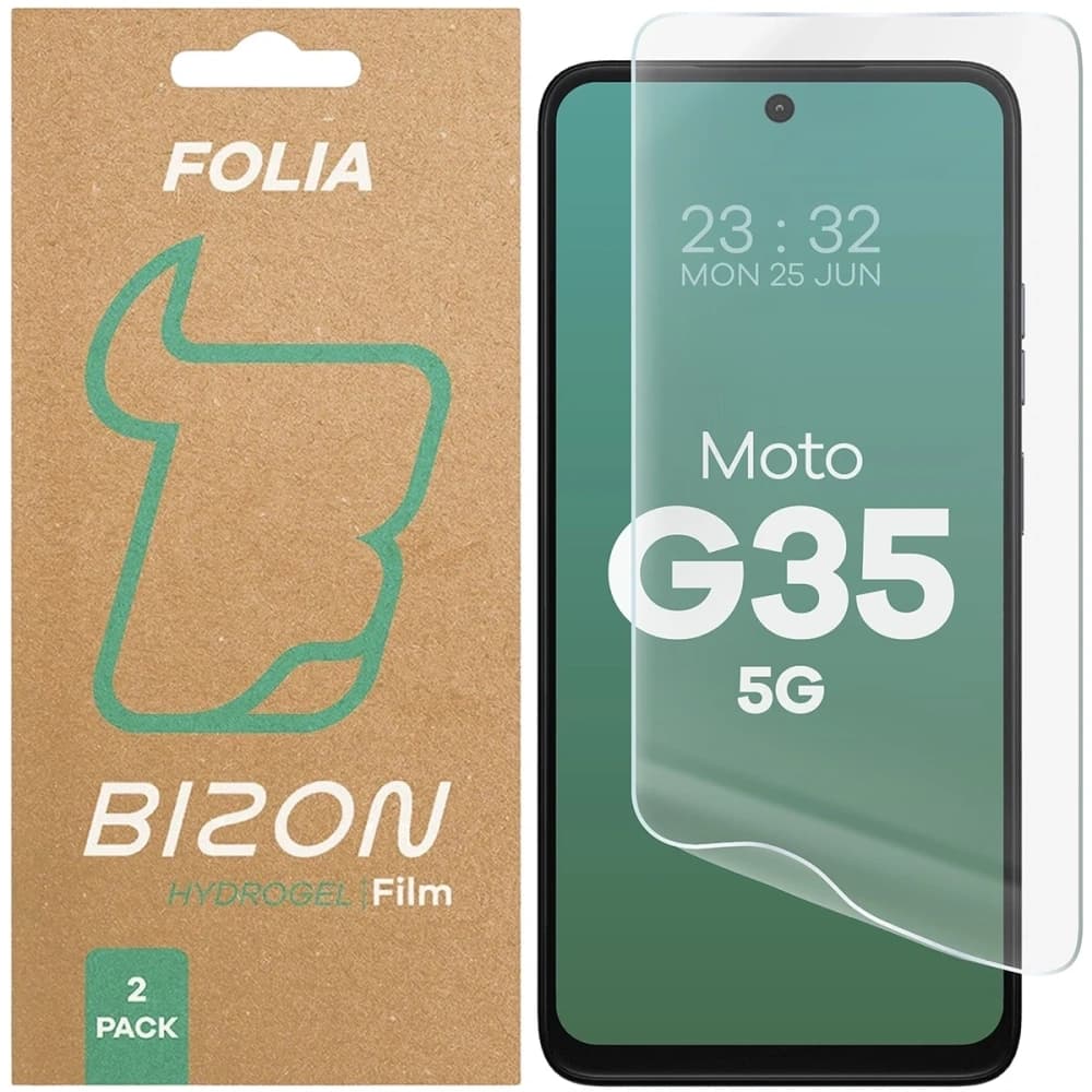 Bizon Glass Hydrogel Elülső Motorola Moto G35 5G [2 CSOMAG] - 1