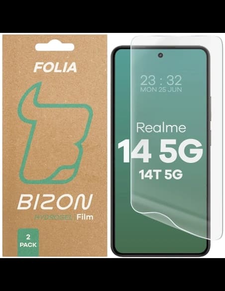 Bizon Glass Hydrogel Front Realme 14 5G / 14T 5G [2 PACK]