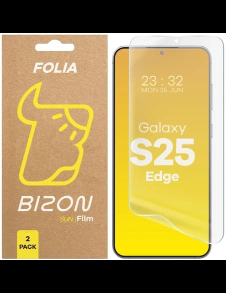 Bizon Glass Film Sun Samsung Galaxy S25 Edge [2 PACK]