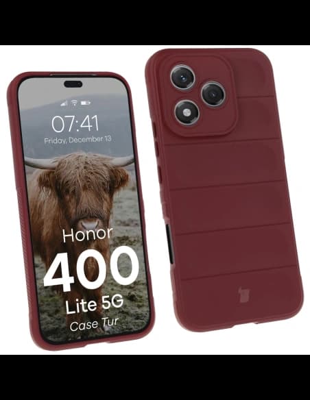 Bizon Case Tur Honor 400 Lite 5G burgundă