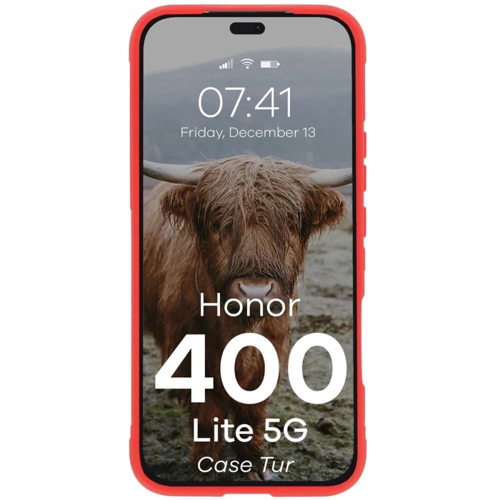 Bizon Case Tur Honor 400 Lite 5G červený - 5