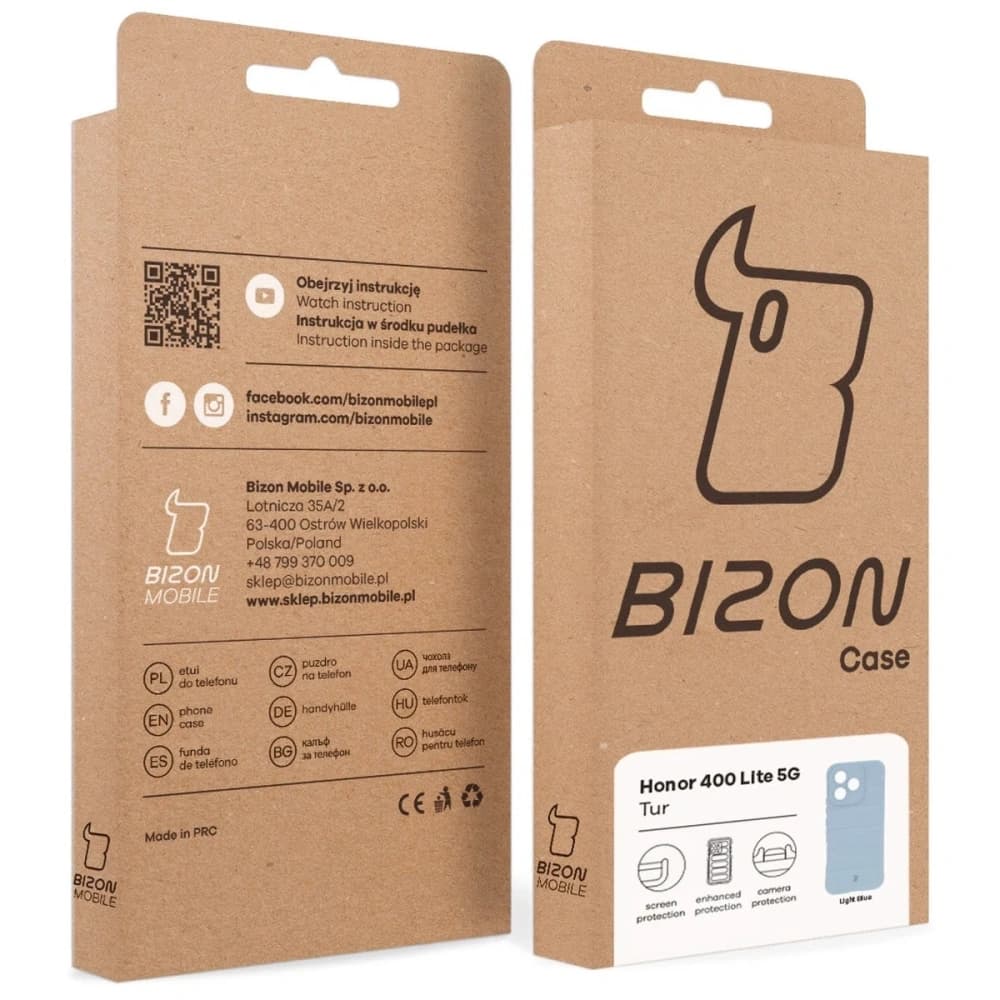 Bizon Case Tur Honor 400 Lite 5G albastru deschis - 9