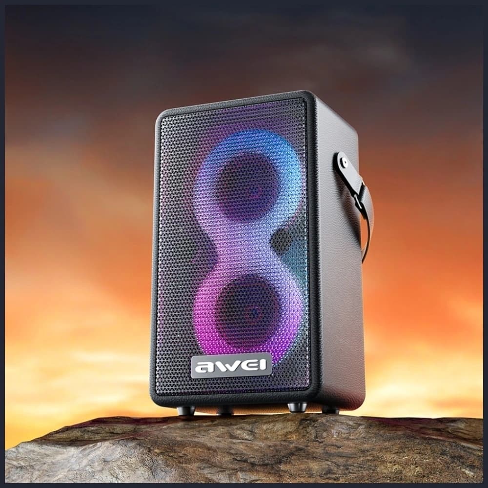 AWEI KA15 Vezeték nélküli Hangszóró Bluetooth 5.3 70W Fekete - 4