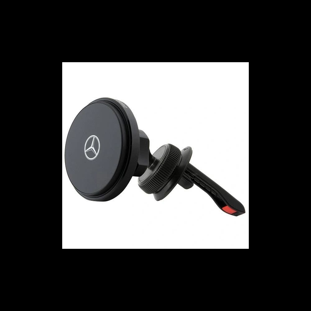 Mercedes MEMWCCK 15W Kartenhalter für das Fenster mit kabellosem Ladegerät Silver Stars MagSafe schwarz