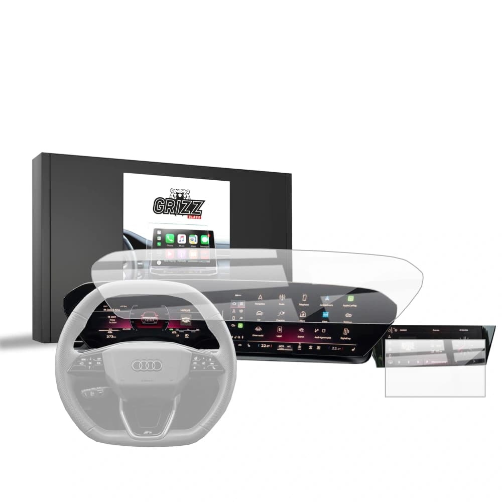 Ceramic GrizzGlass CarDisplay Protection Audi SQ6 e-tron (2024-2025) Grizz [2in1] - 1