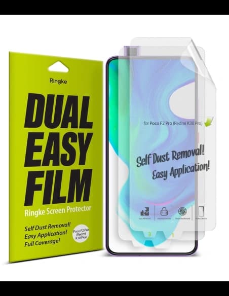 Fólie hydrogelová Ringke Dual Easy Full Cover Pocophone F2 Pro/Redmi K30 Pro [2 PACK]