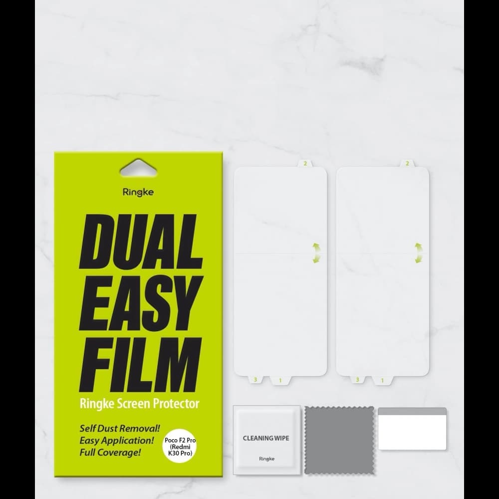 Fólie hydrogelová Ringke Dual Easy Full Cover Pocophone F2 Pro/Redmi K30 Pro [2 PACK] - 9