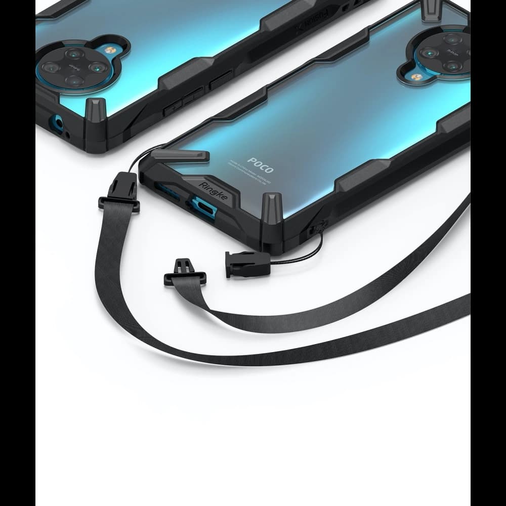 Ringke Tasche Fusion-X Pocophone F2 Pro/Redmi K30 Pro Schwarz - 4