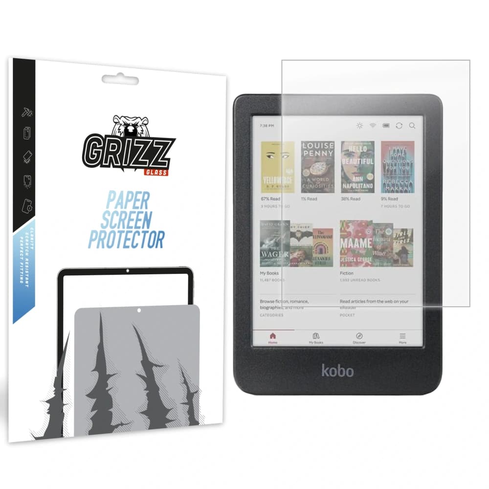 GrizzGlass PaperScreen Kobo Clara Farbe 6" - 1