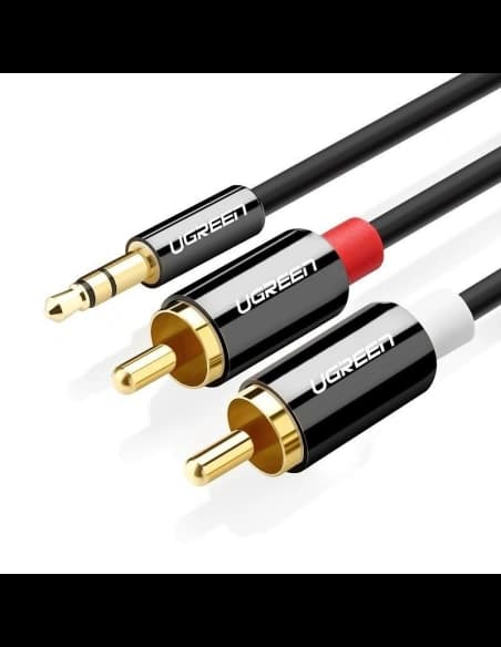 Kabel 3,5 mm Jack na 2RCA (Cinch) UGREEN 1,5 m