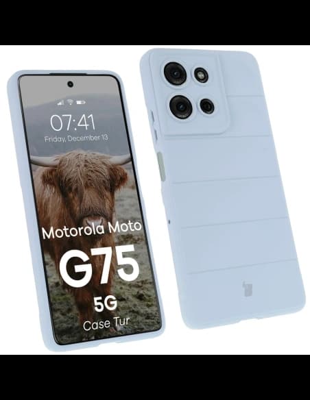 Bizon Case Tur Motorola Moto G75 5G light blue
