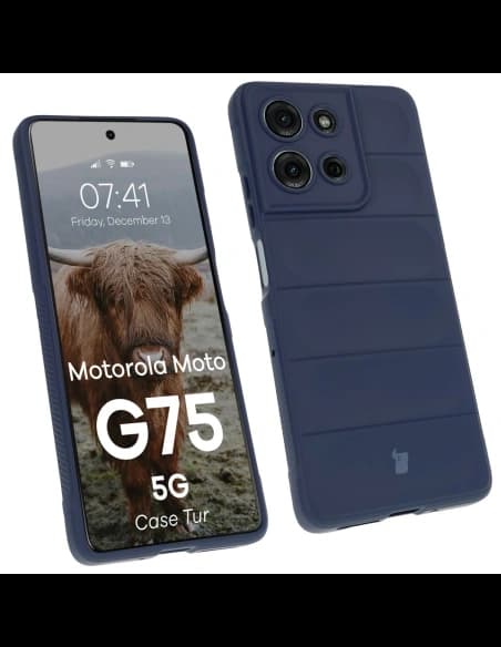 Bizon Case Tur Motorola Moto G75 5G navy blue
