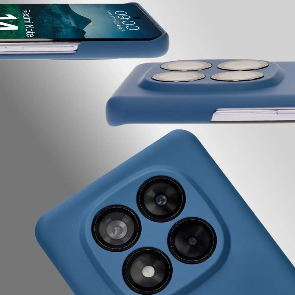 Husă Bizon Lupka Xiaomi Redmi Note 14 Pro 5G albastră - 4