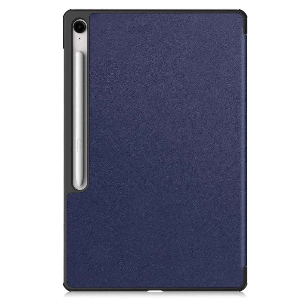 Husa Bizon Tab Croc pentru Samsung Galaxy Tab S10 FE+ Plus de culoare albastru închis - 4
